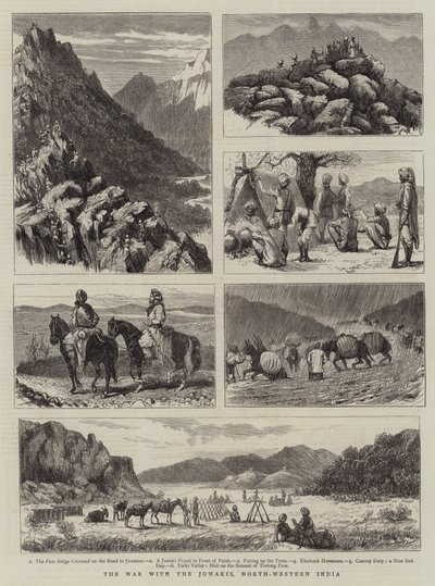 The War with the Jowakis, North-Western India by Alfred Chantrey Corbould